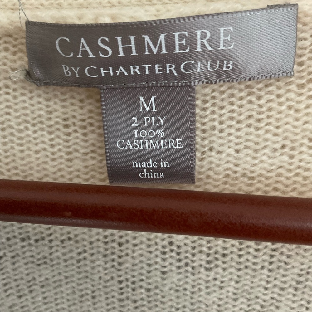 Charter Club Cashmere Ruffle Cardigan - Picture 4 of 11